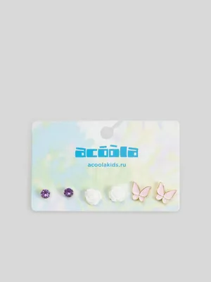 Серьги дев. 3 пары, 20206220044