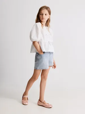 Шорты дев. джинс., 20210550028