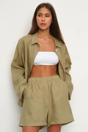 Шорты жен., SRT009_Olive Yellow