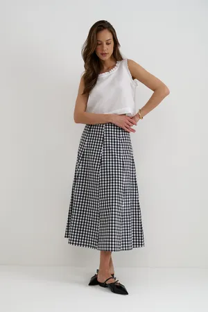 Юбка жен., SKRT2534_BW Checkers